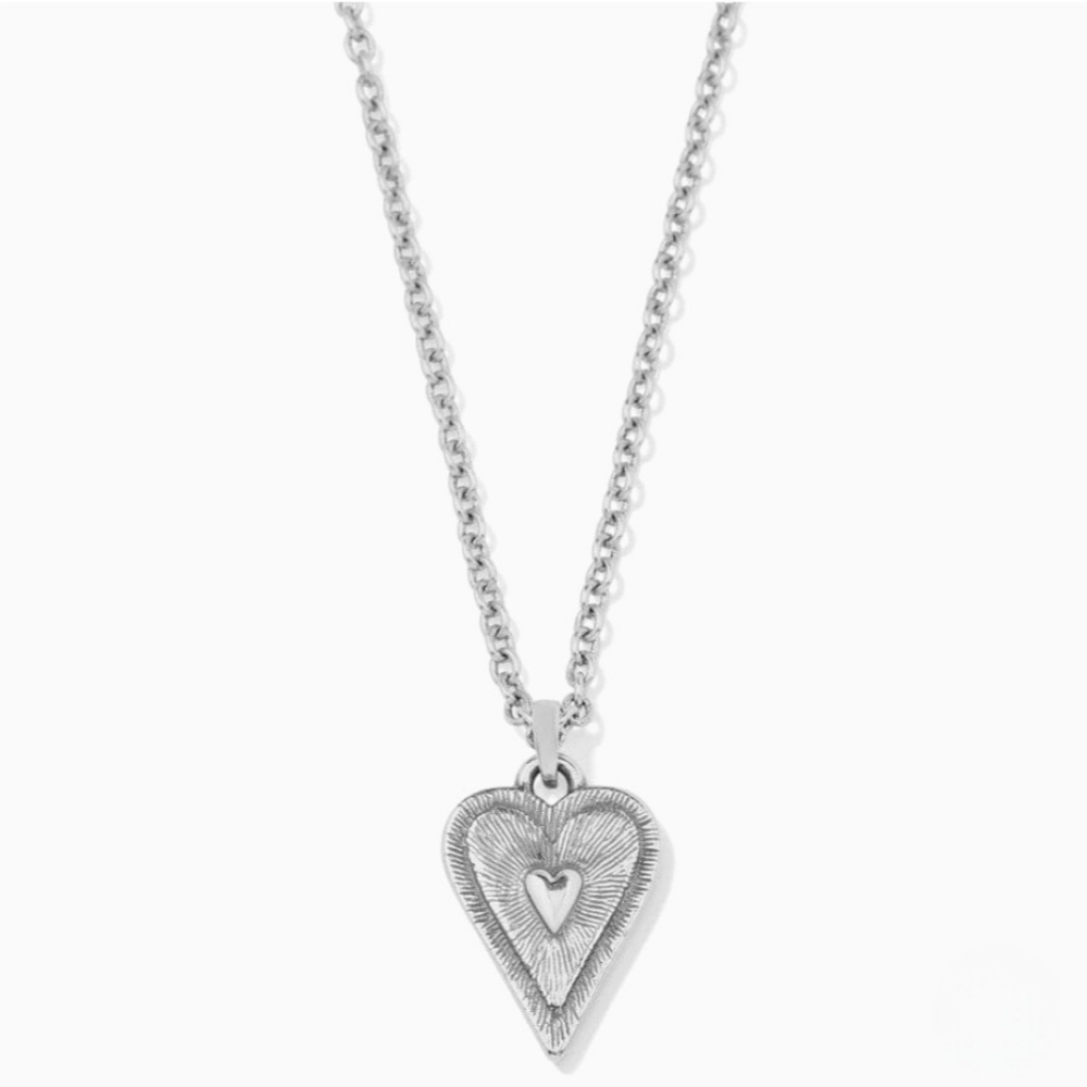 New Brighton Dazzling Love Petite Heart Necklace in Blush, NWT - Picture 2 of 8